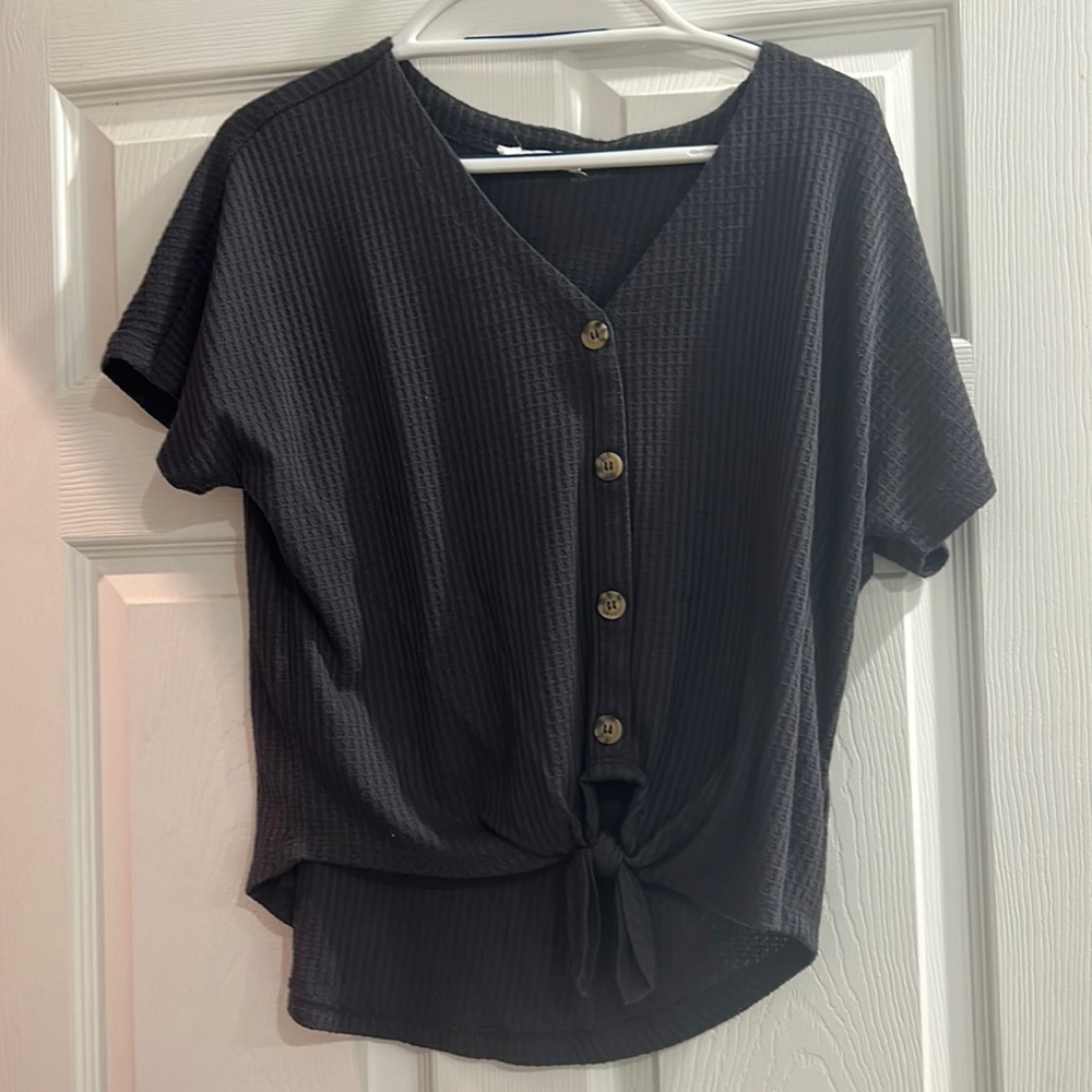 Dark navy blouse